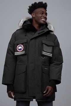 Chamarras Canada Goose Hombre Mexico - Snow Mantra Abrigos Negros PG1749258